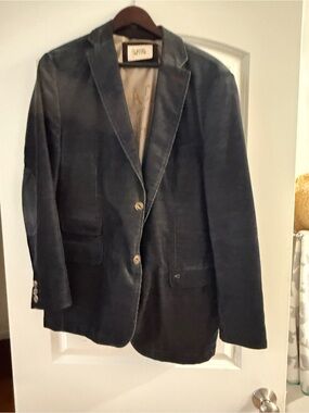 Men's Dark blue corduroy  Blazer - Navy